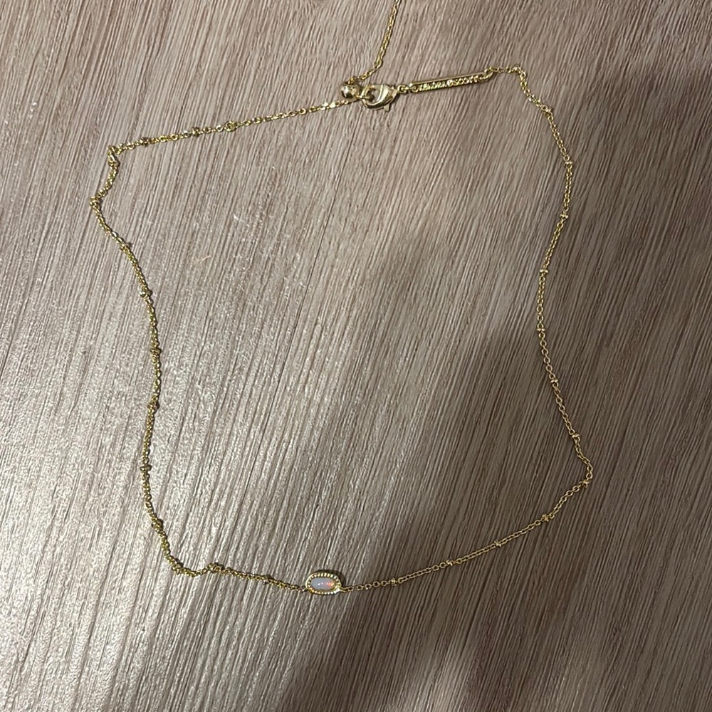 Kendra Scott Necklace with Opal Pendant